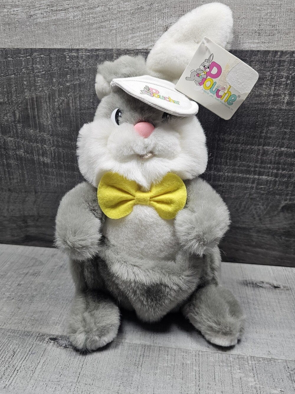 Pouche Easter Bunny Rabbit Plush 12" Cottontail Creations 1989 VTG W Tags Rare!